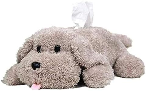 Plush Dog Toy Tissue Holder Box Cartoon Animal Tissue Cover Paper Holder Creative Napkin Box Paper Storage Box Tissue Tray Paper Container Napkin Storage Box image 4