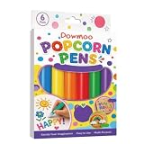 Juego de bolígrafos 3D con efecto palomitas de maíz, ideales para manualidades y proyectos DIY.