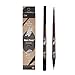 Music Flower 2 in 1 Eyebrow Pencil - Waterproof & Long Lasting Liquid Eyebrow Pen - Dual Ended Pencil Fills and Defines Brow Tint with the Precision & Definition of Microblading, Brown