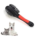 PERFEKT FÜR ALLE MÄNTEL: Unsere Bürste ist für alle Hunde und Katzen geeignet, kurze, mittlere oder lange Haare. Und auch für viele andere Haustiere (Kaninchen, Pferde, Katzen, Schweine usw.) geeignet, insbesondere für diejenigen mit langen, mittleren, kurzen, dicken, drahtigen oder lockigen Haaren. Es ist sanft zu Ihrem Haustier.