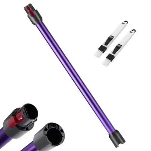 Verlängerungsrohr für Dyson Saugrohr V11 Kompatibel mit Dyson Rohr V15 V 11 V10 V8 V7, Starres Teleskoprohr, V10 Ersatzteile Verlängerungsstange mit Zwei 2-in-1-Bürsten, Lila