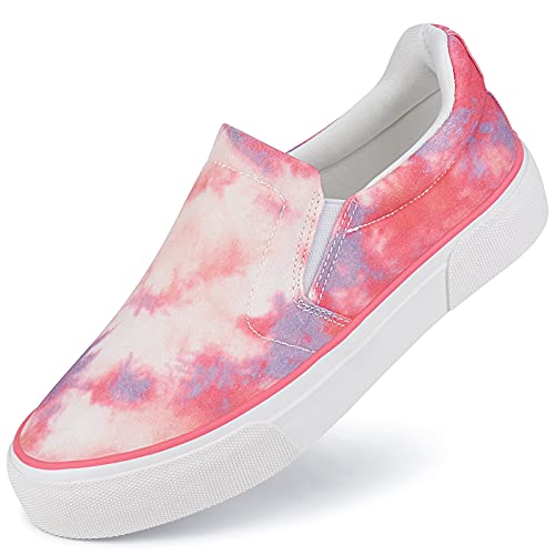 Image of JENN ARDOR Womens Slip On Sneakers Perforated /Quilted Casual Shoes Fashion Walking Flats