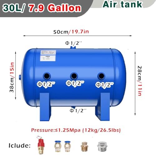30L Portable Air Tan Kit with High-Pressure Vacuum Degassing Chamber - Essential for Food Industry, Ideal for Workshops and Professional Use, 7.8 Gallon Capacity