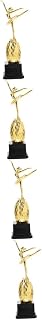 INOOMP 4pcs Dance Trophy Plastic Playes Kids Gift Gold Statue Children Gifts Glass Trophy Model Sports Trophy Kids Winning Prize Trophy Appreciation Gifts Dance Trophy for Kids Basketball