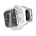 RAPTIC 360x, Compatible with 38mm Apple Watch Case, Machined Aluminum Exterior, Soft Rubber Lining, Compatible with Apple Watch Series 1, 2, and 3, Clear