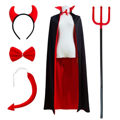 Cossneer five-piece devil costume accessories