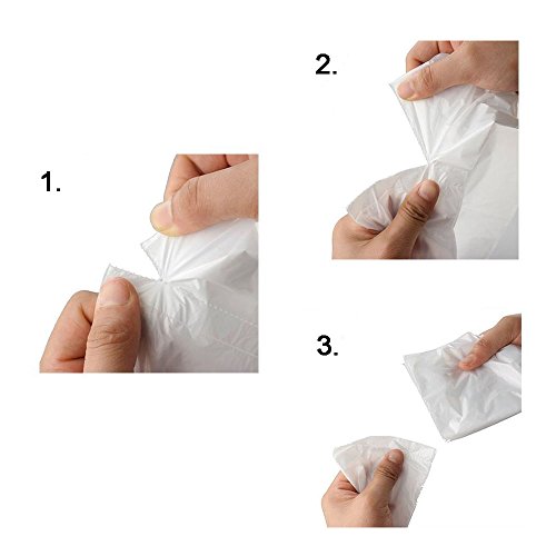 6 Gallon Trash Bags, Small Garbage Bags, Fits 5-6 Gallon Bins, Clear Wastebasket Trash Liners, 75 Counts #TOP5