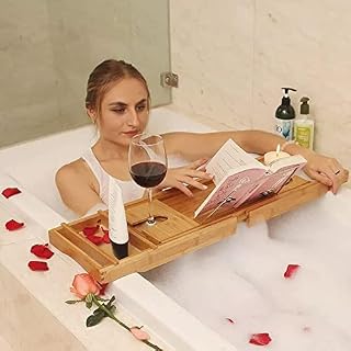 bath tray - wooden tray- bath caddy - bathroom caddy - bath tray wood - wooden bath tray - bamboo tray - bathtub caddy tray - wooden bath tub caddy - bath caddy tray - expandable bath tray