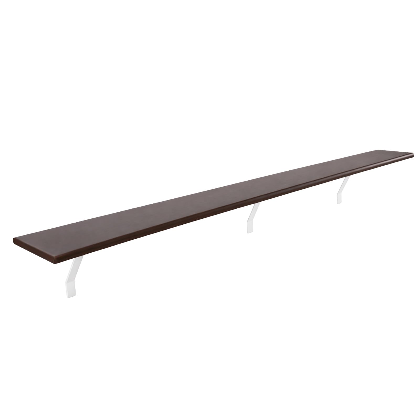 M.J COMFY-LIFE Radiator Shelves, No-Drilling MDF Wooden Floating Shelf with Brackets, White Over-Radiator Shelf for Heat Dissipation & Decoration (Brown-120 cm)