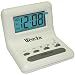 Salton 0 Westclox 47539 White LCD Alarm Clock with Light On Demand, 0.8-Inch, 1