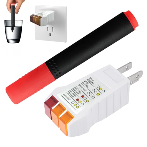 Nouiseuns Grounding Tester Outlet Tester & Conductivity Test Pen for Earthing Sheets Mats Blankets Pillowcases Wristbands and Other Grounding Products
