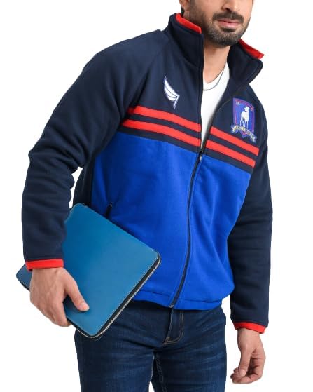 Men Ted Lesso Jason Sudeikis Brendan Hunt Blue Football Coach Track Suit Jacket4