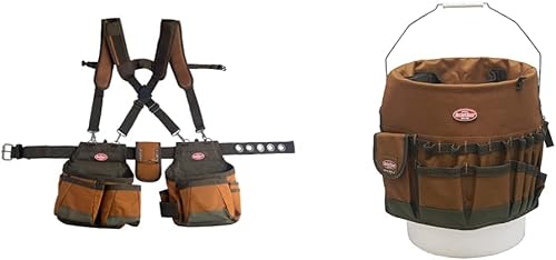 Bucket Boss Paquete organizador de herramientas para cinturón y cubo de herramientas