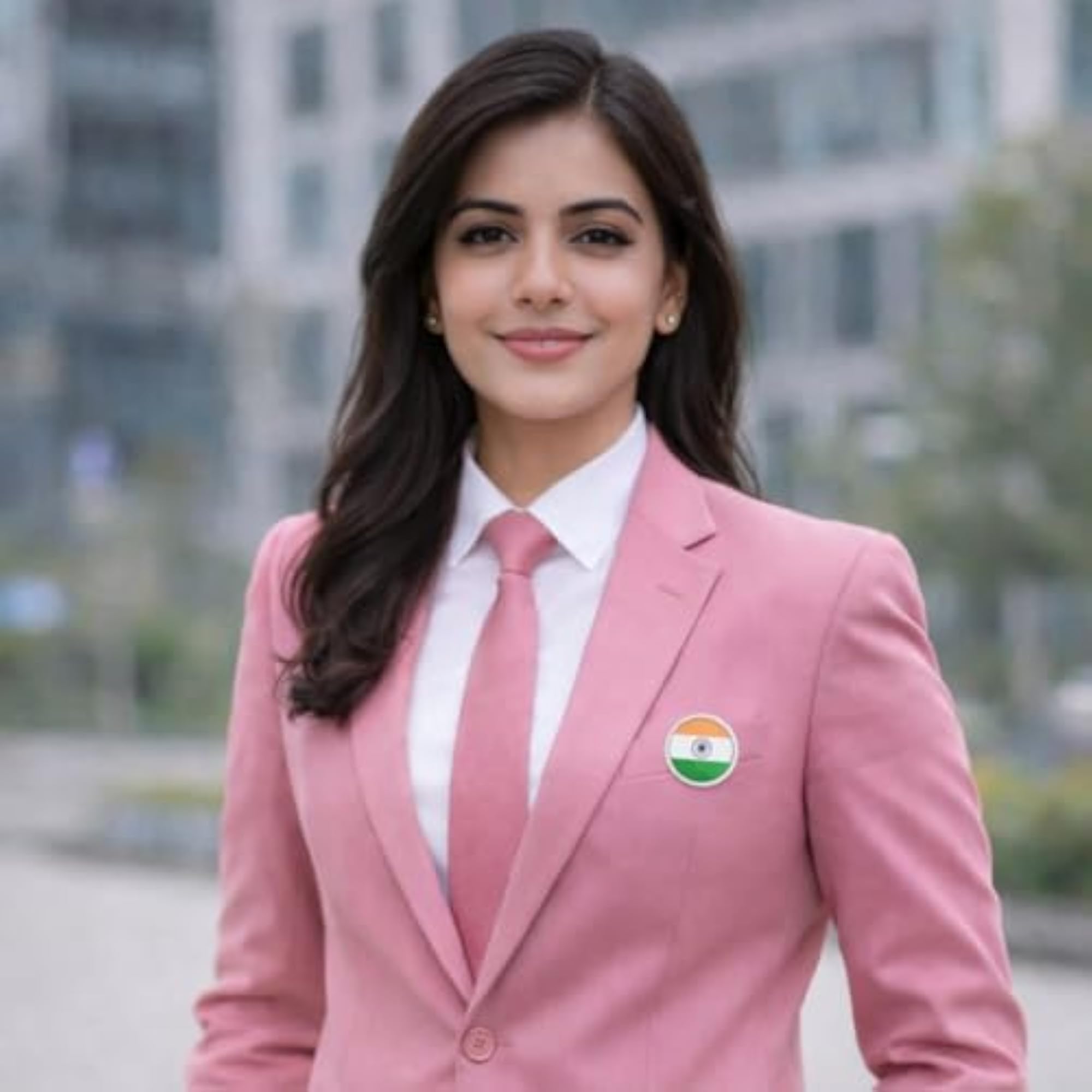 Premium Indian Flag Magnetic Badge, Tricolour Combo