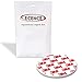 ECENCE Plaque aimantée adhésive ECENCE pour détecteur de fumée, 1 supports magnétiques autocollants, Ø 70mm, mise en place sans perçage ni vis pour tous les détecteurs de fumée et alarmes incendie