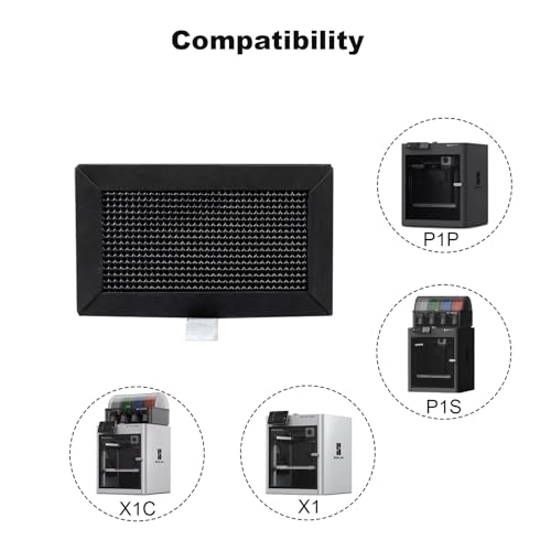 IdeaFormer-3D 2Pcs Activated Carbon Air Filter Cartridge for Bambu Lab X1C/P1P/P1S/X1/X1E, 3D Printer Air Filter Purifiers for Bambu Labs X1 P1 Series