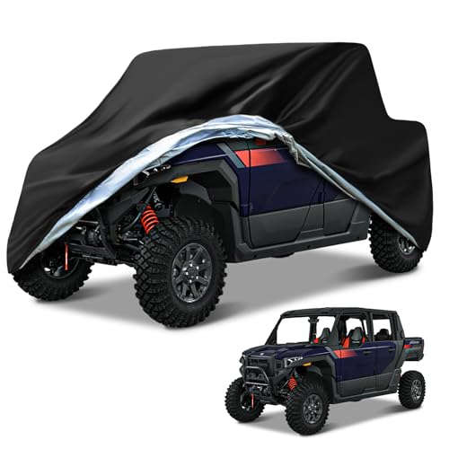 Image of NEVERLAND UTV Covers Heavy Duty, 300D UTV Cover 4-6 Seater All-Weather Protection, Side by Side Cover Waterproof Outdoor Storage Windproof Compatible with Polaris Ranger Can am Yamaha 157 inchx 67 inchx 77 inch