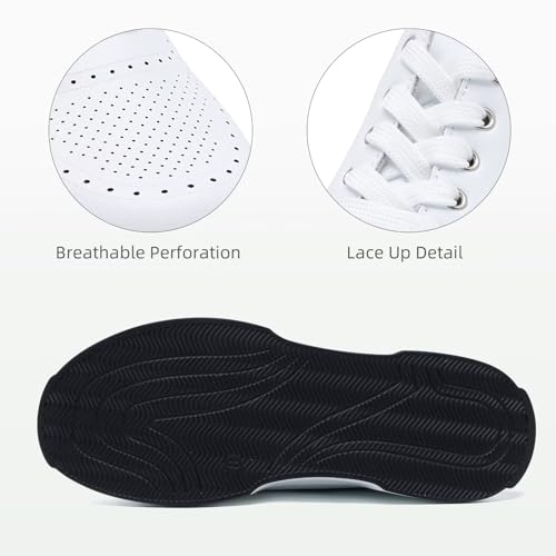 Women's Orthopedic Leather Dress Walking Shoes: Comfortable Shoes with Arch Support for Plantar Fasciitis, Casual Flat Feet Supportive Fashion Sneakers for Foot and Heel Pain Relief3