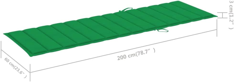 vidaXL Solid Acacia Wood Patio Sun Lounger with Cushion Garden Outdoor Terrace Beach Wooden Sun Day Lounge Bed Seating Seat Furniture Gray