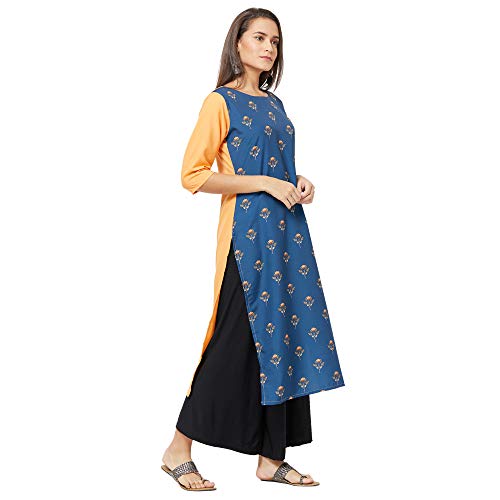 Image of LookMark Crepe Women A-Line Kurta