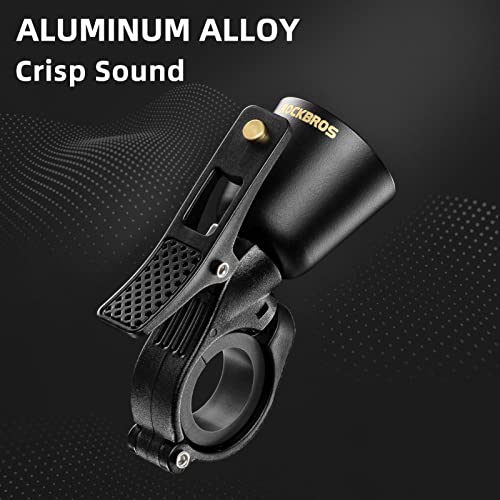 ROCKBROS Bike Bell Classic Bicycle Bell Mountain Bike Bells for Adults with Loud Sound and Fit for 0.87-1.25in/22.2-31.8mm Bicycle Handlebars - Image 5