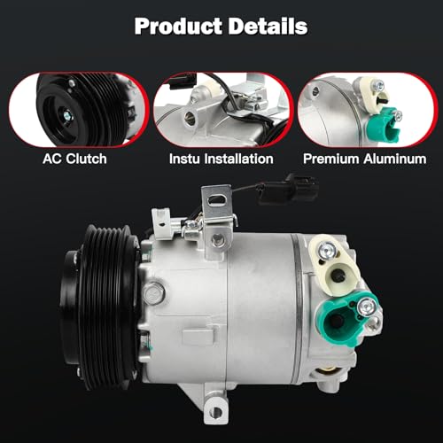 Image of CCIYU AC Compressor w /Clutch for Kia Soul 2.0L 2012-2013