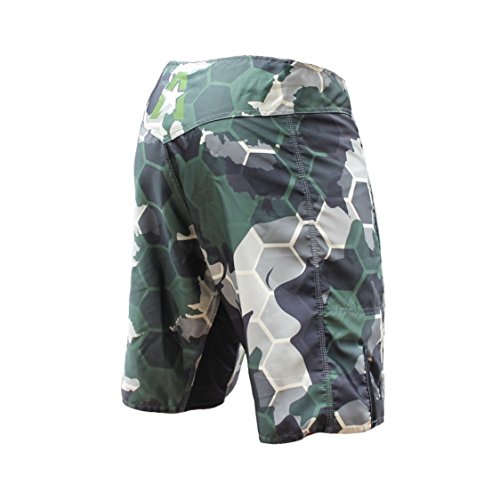Anthem Athletics Resilience MMA Shorts - Fight Shorts, BJJ, WOD, Cross-Training, OCR - Green Camo Hex - 33" - Thumbnail 3