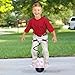 chrox Pogo Jumper Stick - Flexible Bungeee Jumper | Reliable Pogo Sticks Boys Toys | Kids Outdoor Toys | Wear-Resistant Bouncing Ball with Inflator for Muscle Exercise and Improve Coordination, Piink