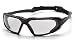 Pyramex Highlander Safety Eyewear, Black Frame/Clear Anti-Fog Lens