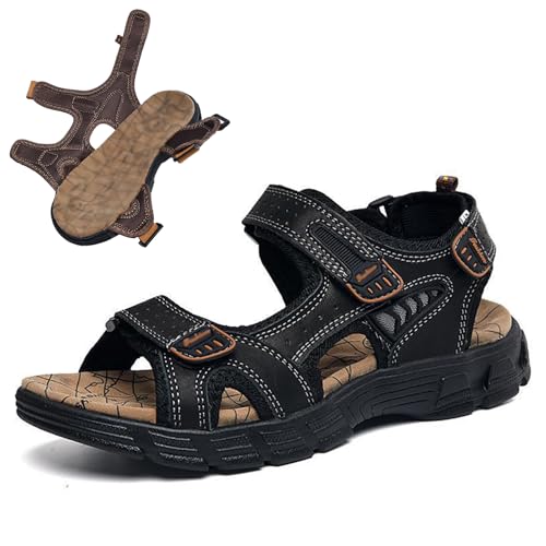 Mens Hiking Sandals, Casual Wear Open Toe Water Shoes, Sport Sandals with Adjustable Straps, for Outdoor Beach Walking