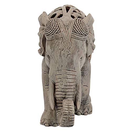 Design-Toscano-NG32745-Anjan-the-Elephant-Indian-Decor-Jali-Animal-Statue-305-cm-Polyresin-Brown-Stone