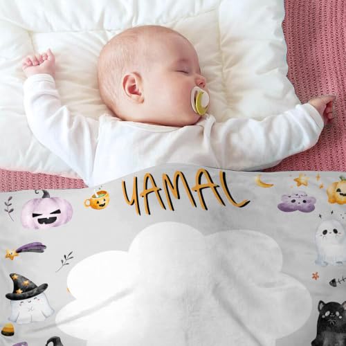 Image of OLIVE OLIVIA Personalized Monthly Baby Milestone Blanket,50 inchx60 inch | Baby Months Blanket, Perfect Custom Newborn Gifts With Star Frame