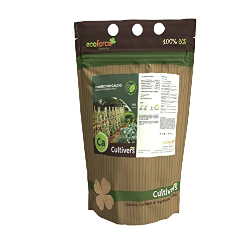 CULTIVERS Corrector de Calcio Vegetal 1 kg Ecológico para aplicación al suelo. Calcio para plantas. Corrector de Carencias Vegano