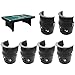 NUEAYMS 6Pcs Heavy Duty Billiard Pool Table Pockets Basket Billiard Drop Pockets Storage Pockets Pool Table Accessories