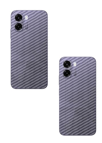 Image of (Pack of 2) Compatible with Skin Sticker /Vinyl wrap /Protective Film Mobile Back Skin Carbon Fiber 3D Transparent by Candeal Mizhan(Only Back) (Oppo, Oppo K14x 5G / A6x 5G)