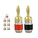 Mediabridge Banana Plugs - Corrosion-Resistant 24K Gold-Plated Connectors - 7 Pair/14 Banana Plugs (Part# SPC-BP2-7)