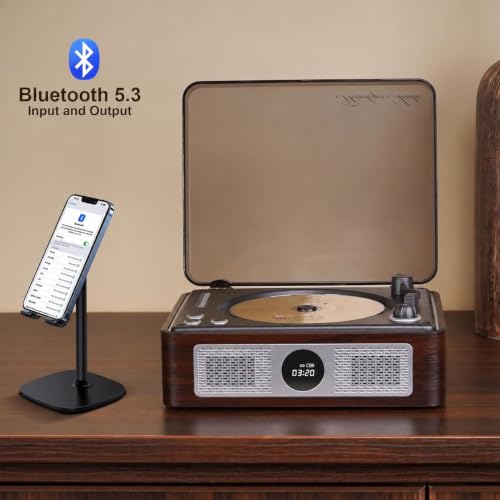 THINKYA Y11 Retro CD Player for Home, Bluetooth Portable Player Speakers by THINKYA - Used condition - Image 2