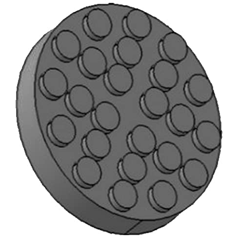 JOMAFA - JUEGO DE 4 TACOS DE GOMA PARA ELEVADORES DE COCHE DE 120 mm DIAMETRO UNIVERSAL PARA ELEVADORES RAVAGLIOLI, SPACE, BUTLER y otros