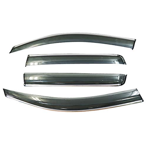 DressCarParts アウトランダー PHEV GG 系 ドアバイザー サイドバイザー 取付金具 ・ メッキモール 付