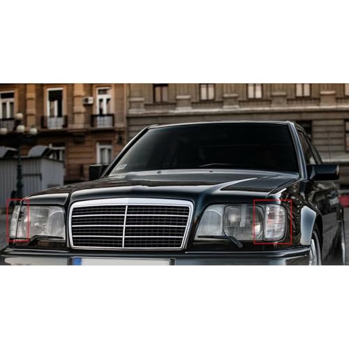 Cubierta de luz de giro para Benz W124 Clase E pantalla de intermitente coche 1985 a 1995 7