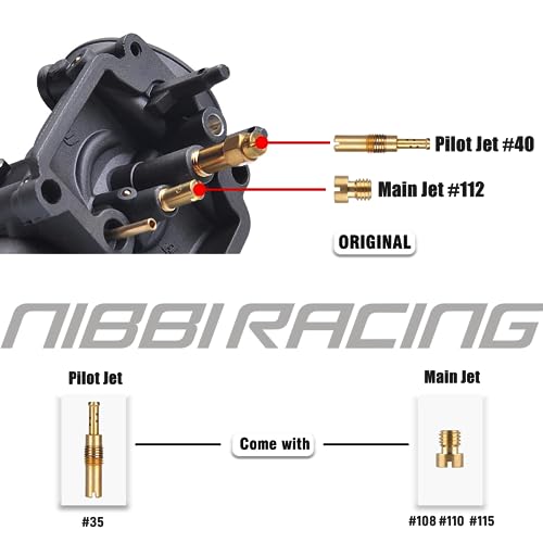 Image of NIBBI PE24 Carburetor Kit, 24mm carburetor with Carb Jets - Fit for 140cc 150cc Dirt Bike Pit Bike Apollo TaoTao Lifan Kayo SSR