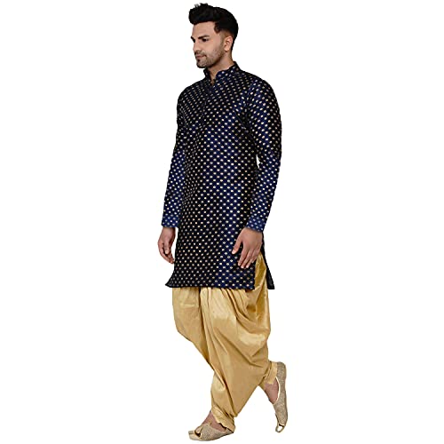 Image of Veera Paridhaan Men's Banarasi Full Sleeve Printed Long Straight Kurta