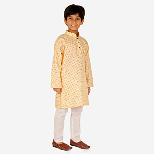 Image of Pro-Ethic Style Developer Boys Cotton Geometric Kurta Set Pajama Ethnic Wear | 1 To 16 Years | S-197