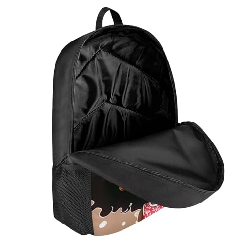 Personaized Backpack for Girls 4-6 Afro Kids Bookbag Custom Name Book Bag for Student 2 Grade/3Rd Grade Black Magic School Bag3