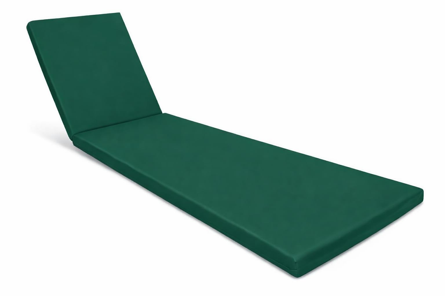 Bella Nights Sun Lounger Cushion Seat Pad – Extra Thick Recliner Chair Cushion for Garden, Patio & Deck – Soft Outdoor Lounger Pad – Weather-Resistant & Comfortable (Green)