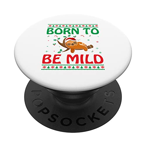 Born To Be Mild PopSockets Swappable PopGrip, Black