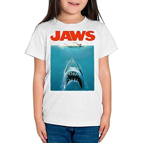 Camiseta de manga corta para niña con estampado de tiburón de The Fan Tee Cover