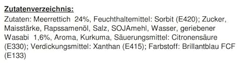 Kinjirushi geriebener Wasabi – Japanische, grüne Wasabipaste in der Tube – Scharfe, vegetarische Paste – Ideal zum Würzen von Sushi – 1 x 43g