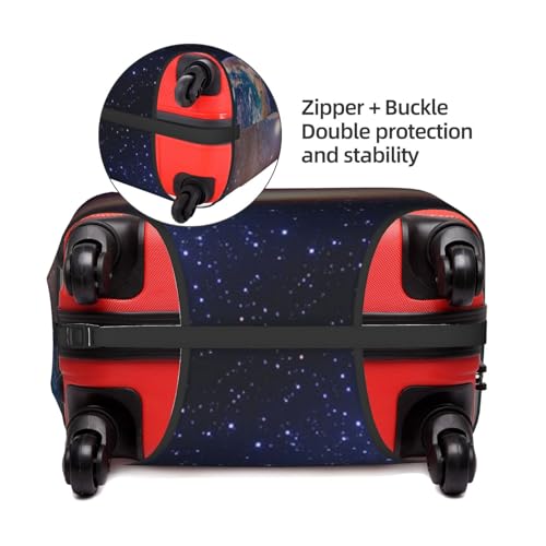 Universe Galaxy Printed Luggage Cover Elastic, Washable, Universal Fit 18-32 Inch Travel Suitcase Cover Easy To Identify4