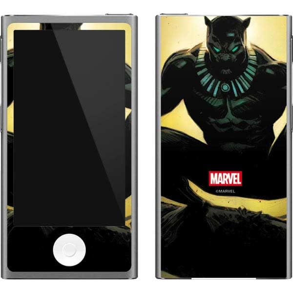 Skinit Decal MP3 Player Skin Compatible with iPod Nano (7th Gen&2012) - Officially Licensed Marvel Black Panther TChalla King of Wakanda Design